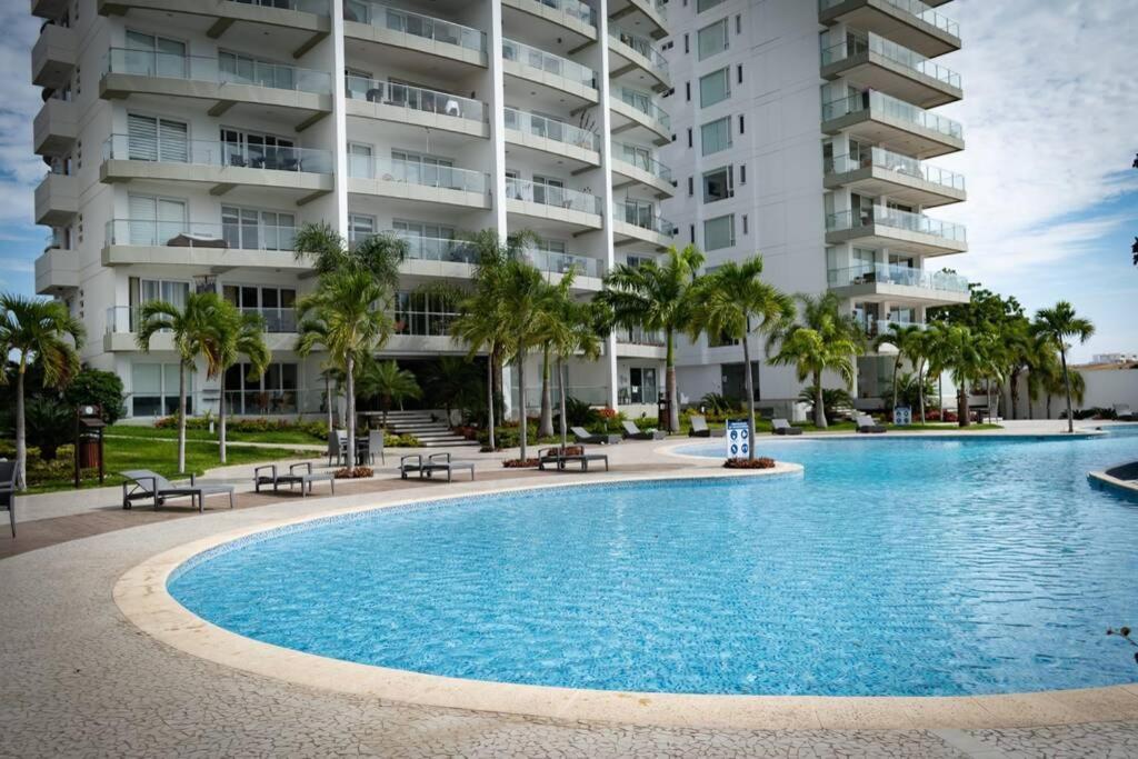 مانتا M3 Lujoso Y Comodo Departamento Con Playa 2 Piscinas Cancha De Tenis Jacuzzi Seguridad 24 Horas المظهر الخارجي الصورة